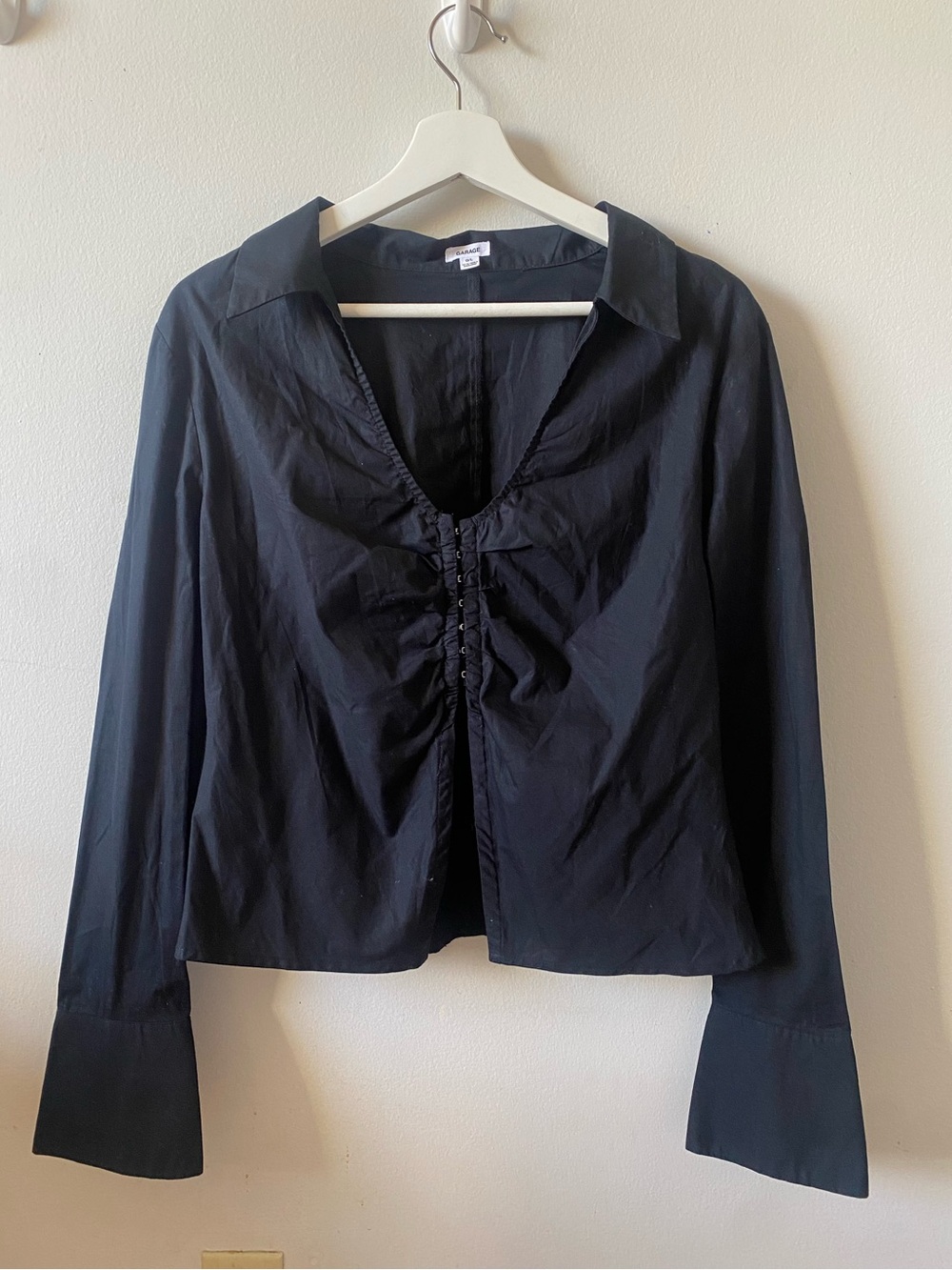 Y2K Garage Black Hook Blouse 🖤